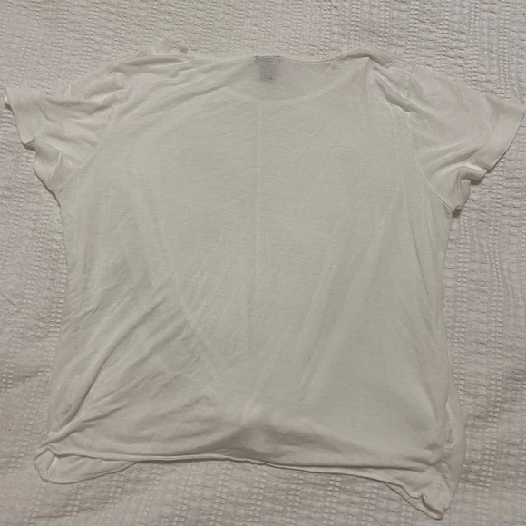 White Front-Tie J-Crew Blouse - Picture 2 of 5